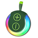 Coluna Bluetooth Portátil para Exterior com Luz RGB Subwoofer de Secretária