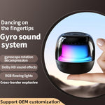 Coluna Bluetooth Subwoofer Portátil com Luz Ambiente RGB Giroscópica M88, M88