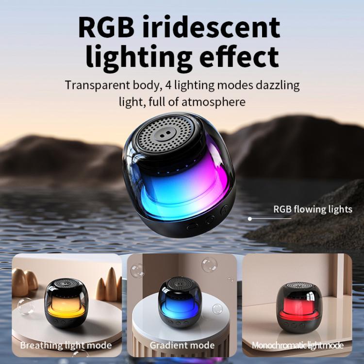 Coluna Bluetooth Subwoofer Portátil com Luz Ambiente RGB Giroscópica M88, M88