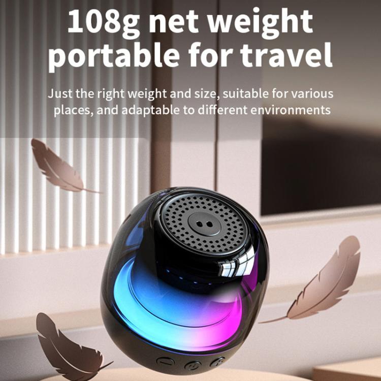 Coluna Bluetooth Subwoofer Portátil com Luz Ambiente RGB Giroscópica M88, M88