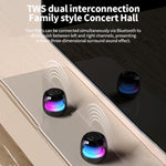 Coluna Bluetooth Subwoofer Portátil com Luz Ambiente RGB Giroscópica M88, M88