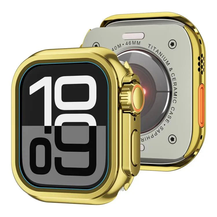 Capa de Relógio em Liga de Zinco Change to Ultra 49mm, Para Apple Watch Series 6 / 5 / 4 / SE 44mm, Para Apple Watch Series 10 / 11 46mm, Para Apple Watch Series 9 / 8 / 7 45mm