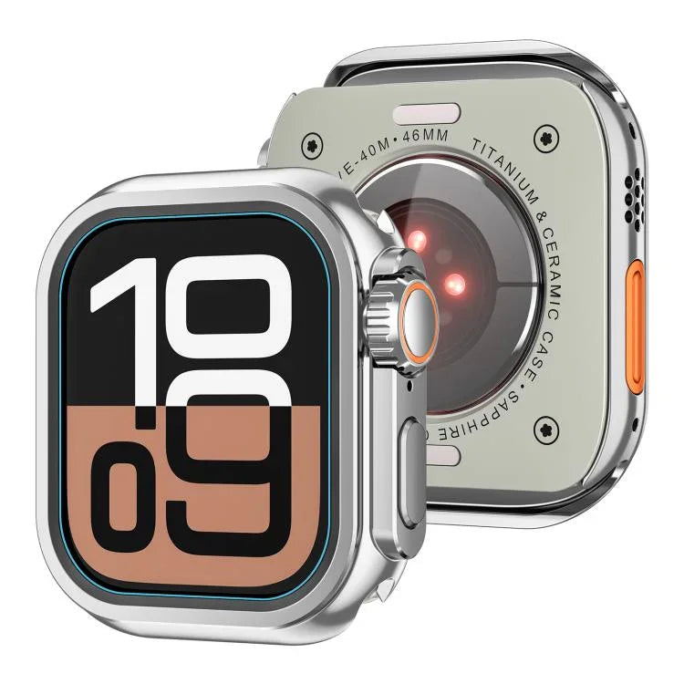Capa de Relógio em Liga de Zinco Change to Ultra 49mm, Para Apple Watch Series 6 / 5 / 4 / SE 44mm, Para Apple Watch Series 10 / 11 46mm, Para Apple Watch Series 9 / 8 / 7 45mm