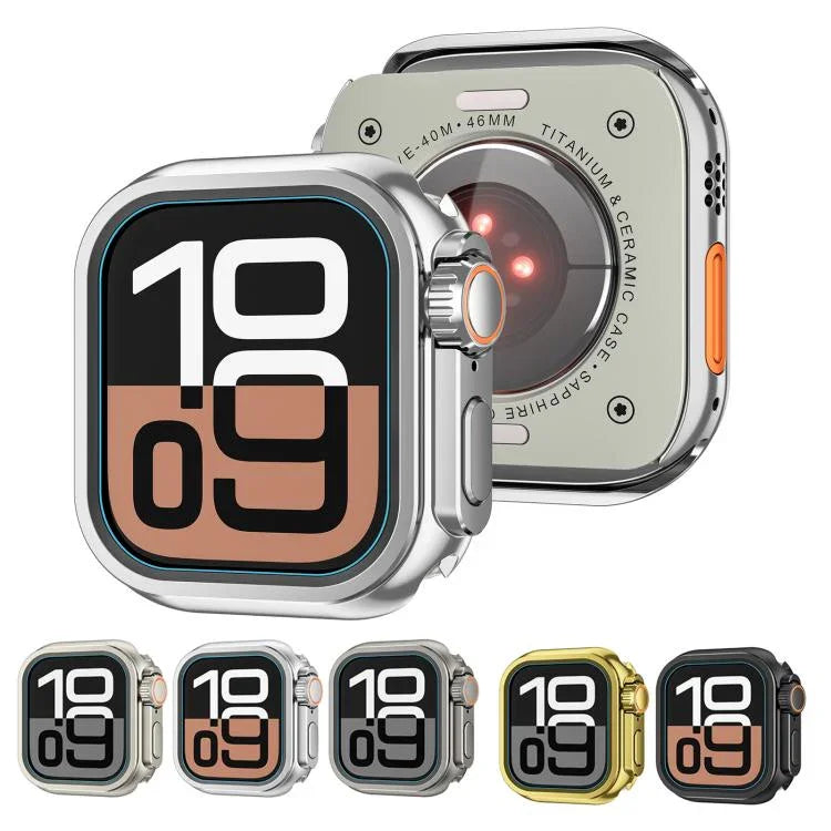 Capa de Relógio em Liga de Zinco Change to Ultra 49mm, Para Apple Watch Series 6 / 5 / 4 / SE 44mm, Para Apple Watch Series 10 / 11 46mm, Para Apple Watch Series 9 / 8 / 7 45mm