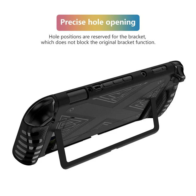 Capa protetora destacável em padrão X com suporte, para Nintendo Switch 2
