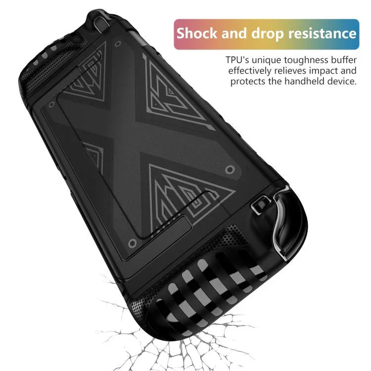 Capa protetora destacável em padrão X com suporte, para Nintendo Switch 2
