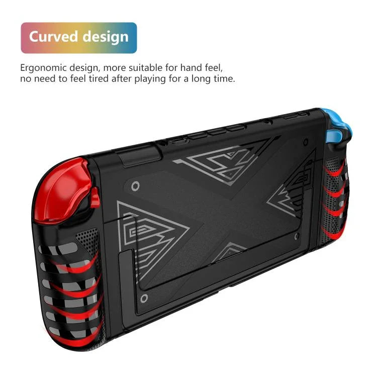 Capa protetora destacável em padrão X com suporte, para Nintendo Switch 2