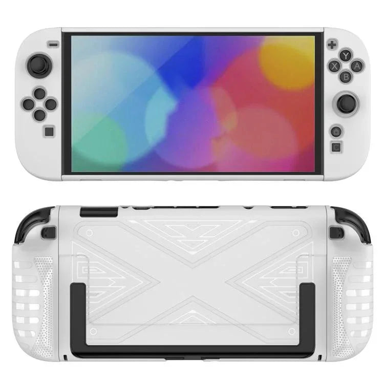 Capa protetora destacável em padrão X com suporte, para Nintendo Switch 2