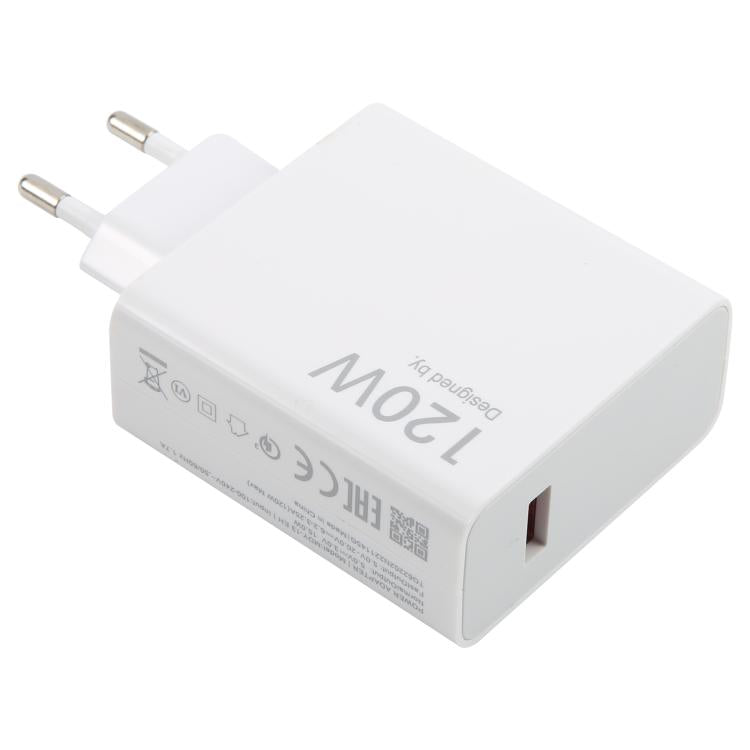 Carregador Rápido USB 120W com Cabo USB para Type-C de 1m, 120W