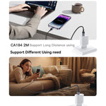 Yesido CA184 PD27W 3A Cabo de Dados de Carregamento USB-C / Tipo-C para 8 Pinos, Comprimento: 2m, CA184