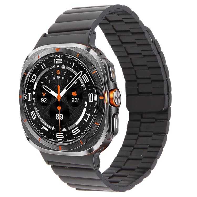 Pulseira de Relógio Magnética em Aço Inoxidável com Bambu, Para Samsung Galaxy Watch Ultra 47mm / Ultra 2025