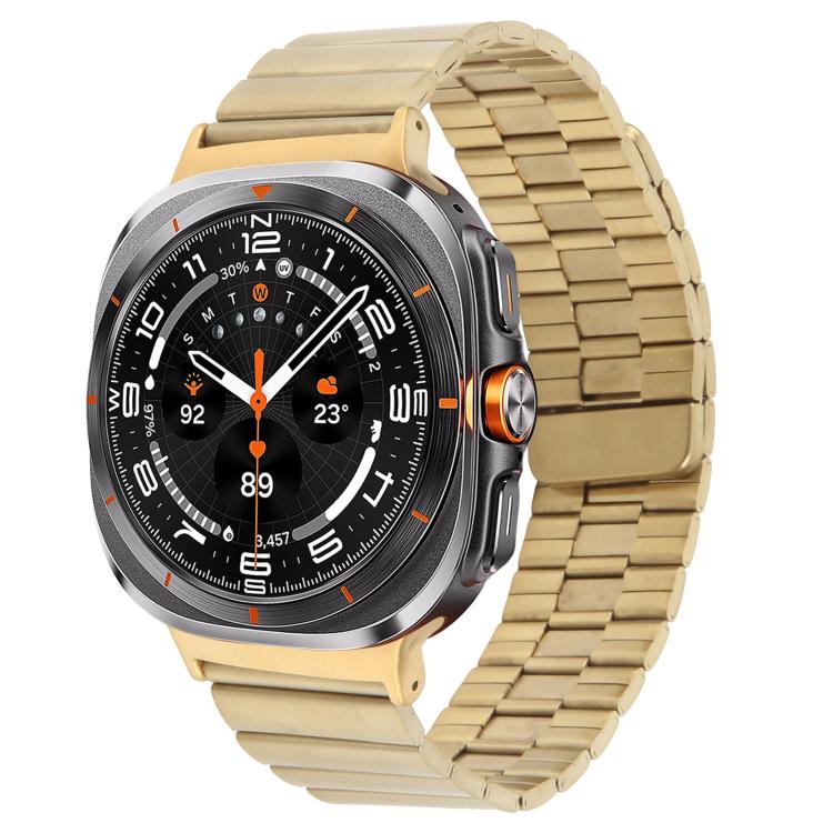 Pulseira de Relógio Magnética em Aço Inoxidável com Bambu, Para Samsung Galaxy Watch Ultra 47mm / Ultra 2025