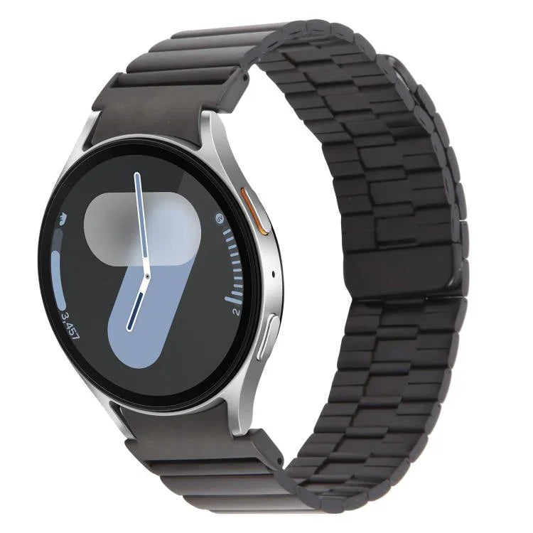 Correia de Relógio Magnética de Liberação Rápida em Metal de Bambu, Para Samsung Galaxy Watch 7 / 6 / 5 / 4