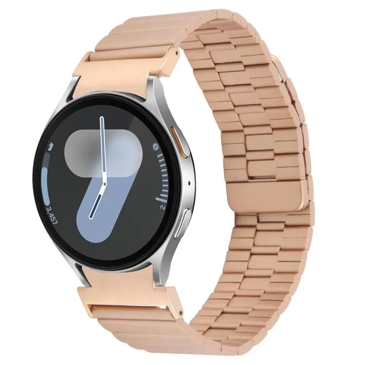 Correia de Relógio Magnética de Liberação Rápida em Metal de Bambu, Para Samsung Galaxy Watch 7 / 6 / 5 / 4