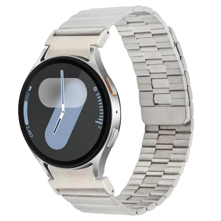Correia de Relógio Magnética de Liberação Rápida em Metal de Bambu, Para Samsung Galaxy Watch 7 / 6 / 5 / 4