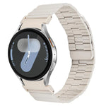 Correia de Relógio Magnética de Liberação Rápida em Metal de Bambu, Para Samsung Galaxy Watch 7 / 6 / 5 / 4