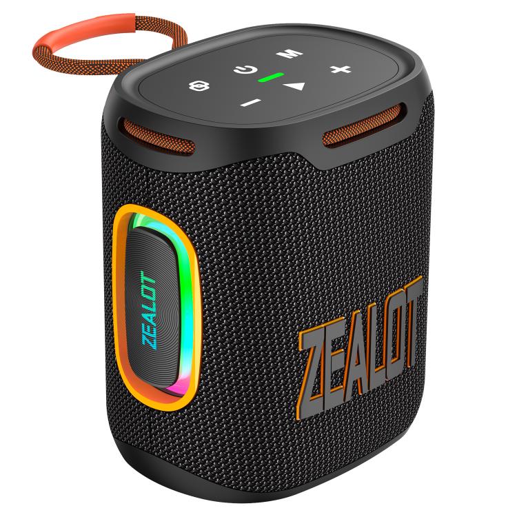 Coluna Bluetooth Zealot S122 25W Alta Potência IPX6 Resistente à Água com Luz RGB para Exterior