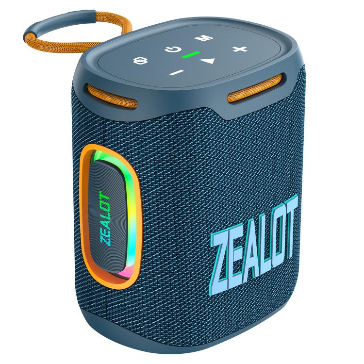 Coluna Bluetooth Zealot S122 25W Alta Potência IPX6 Resistente à Água com Luz RGB para Exterior
