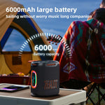 Coluna Bluetooth Zealot S122 25W Alta Potência IPX6 Resistente à Água com Luz RGB para Exterior