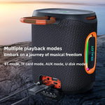 Coluna Bluetooth Zealot S122 25W Alta Potência IPX6 Resistente à Água com Luz RGB para Exterior
