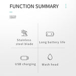 VGR V-071 5W Carbon Steel Blade USB Electric Hair Clipper, V-071