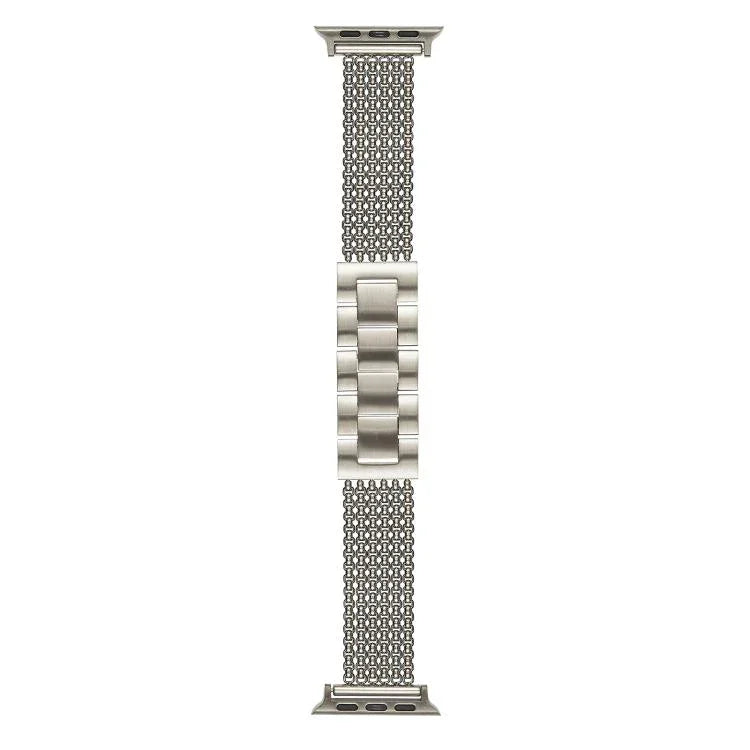 Pulseira de Relógio em Aço Inoxidável de 6 Correntes, Para Apple Watch 46mm / 49mm / 45mm / 44mm, Para Apple Watch 42mm / 41mm / 40mm / 38mm