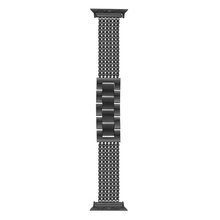 Pulseira de Relógio em Aço Inoxidável de 6 Correntes, Para Apple Watch 46mm / 49mm / 45mm / 44mm, Para Apple Watch 42mm / 41mm / 40mm / 38mm