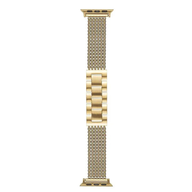 Pulseira de Relógio em Aço Inoxidável de 6 Correntes, Para Apple Watch 46mm / 49mm / 45mm / 44mm, Para Apple Watch 42mm / 41mm / 40mm / 38mm