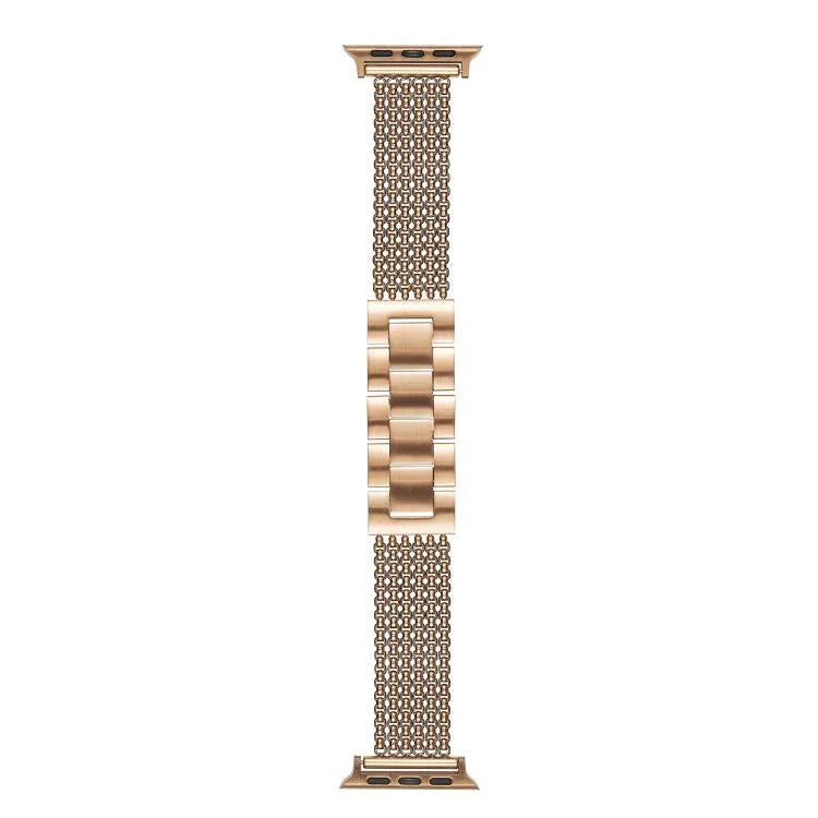 Pulseira de Relógio em Aço Inoxidável de 6 Correntes, Para Apple Watch 46mm / 49mm / 45mm / 44mm, Para Apple Watch 42mm / 41mm / 40mm / 38mm