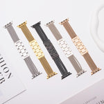 Pulseira de Relógio em Aço Inoxidável de 6 Correntes, Para Apple Watch 46mm / 49mm / 45mm / 44mm, Para Apple Watch 42mm / 41mm / 40mm / 38mm