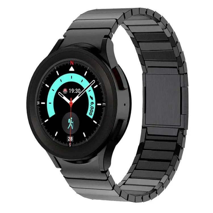 Correia de Relógio em Aço Inoxidável com Fivela Magnética de Uma Conta, Para Samsung Galaxy Watch 4 / 5 / 6 / 7