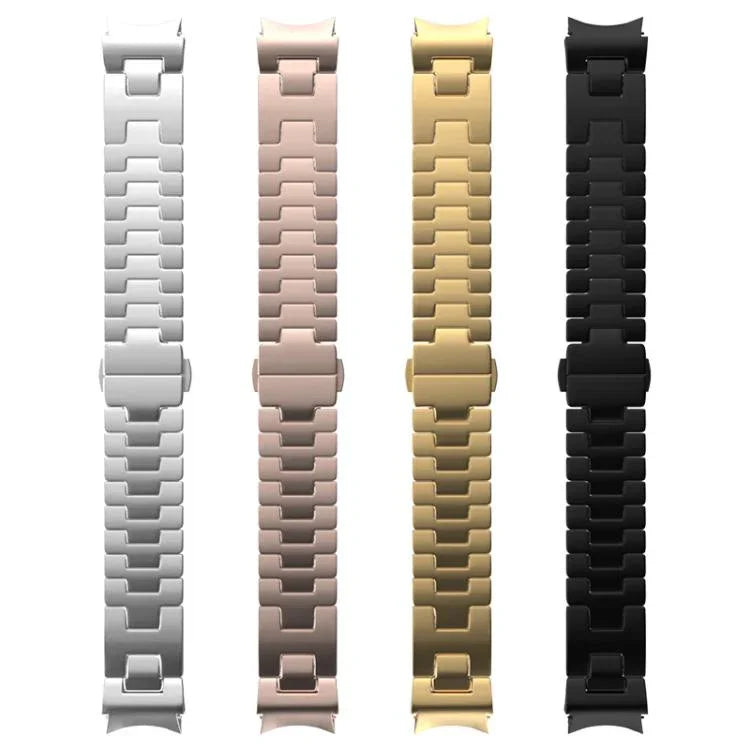 Correia de Relógio em Aço Inoxidável com Botão de Liberação Rápida em Forma de H, Para Samsung Galaxy Watch 7 / 6 / 5 / 4
