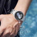 Correia de Relógio em Aço Inoxidável com Botão de Liberação Rápida em Forma de H, Para Samsung Galaxy Watch 7 / 6 / 5 / 4