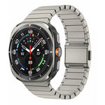 Pulseira de relógio em aço inoxidável com fivela Norman de bambu, para Samsung Galaxy Watch Ultra 47mm / Ultra 2025