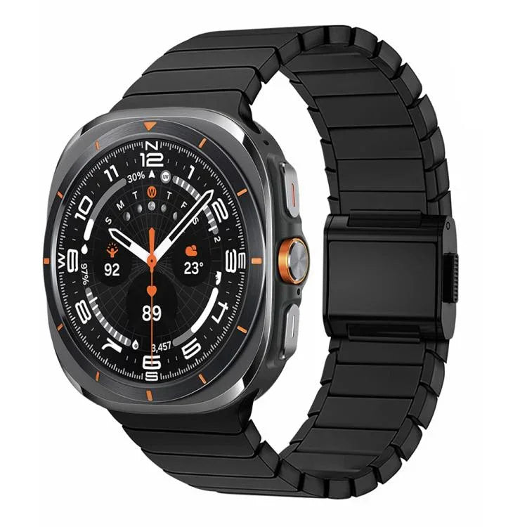 Correia de Relógio em Liga de Titânio com Fivela Norman de Bambu, Para Samsung Galaxy Watch Ultra 47mm / Ultra 2025