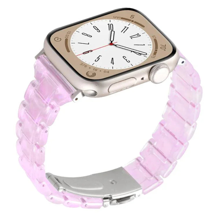 Correia de Relógio em Resina com Três Contas e Losango de Cintura Pequena, Para Apple Watch 46mm / 49mm / 45mm / 44mm, Para Apple Watch 42mm / 41mm / 40mm / 38mm
