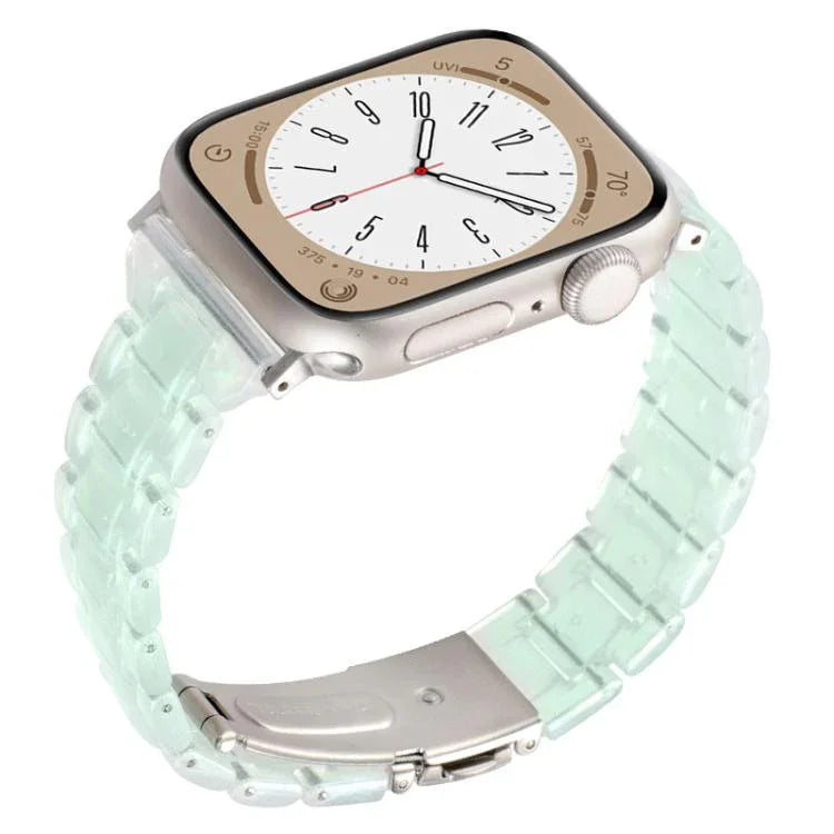 Correia de Relógio em Resina com Três Contas e Losango de Cintura Pequena, Para Apple Watch 46mm / 49mm / 45mm / 44mm, Para Apple Watch 42mm / 41mm / 40mm / 38mm