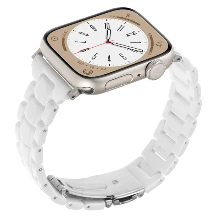 Correia de Relógio em Resina com Três Contas e Losango de Cintura Pequena, Para Apple Watch 46mm / 49mm / 45mm / 44mm, Para Apple Watch 42mm / 41mm / 40mm / 38mm