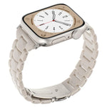Correia de Relógio em Resina com Três Contas e Losango de Cintura Pequena, Para Apple Watch 46mm / 49mm / 45mm / 44mm, Para Apple Watch 42mm / 41mm / 40mm / 38mm