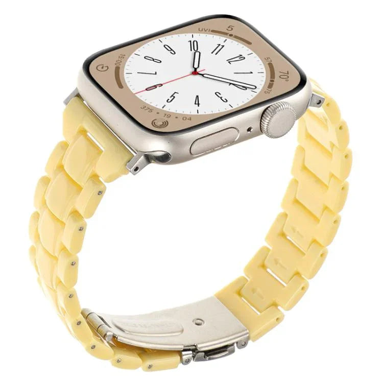 Correia de Relógio em Resina com Três Contas e Losango de Cintura Pequena, Para Apple Watch 46mm / 49mm / 45mm / 44mm, Para Apple Watch 42mm / 41mm / 40mm / 38mm