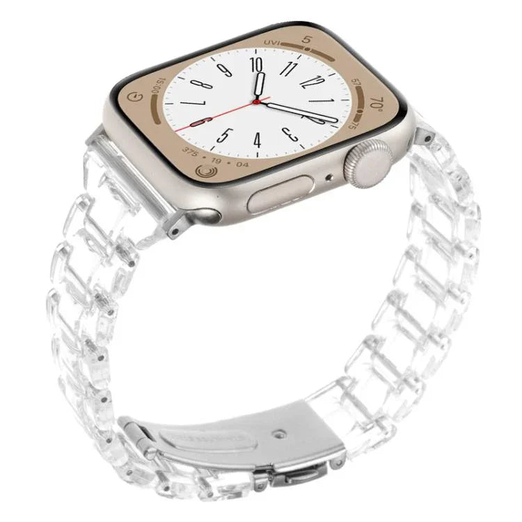 Correia de Relógio em Resina com Três Contas e Losango de Cintura Pequena, Para Apple Watch 46mm / 49mm / 45mm / 44mm, Para Apple Watch 42mm / 41mm / 40mm / 38mm
