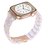 Correia de Relógio em Resina com Três Contas e Losango de Cintura Pequena, Para Apple Watch 46mm / 49mm / 45mm / 44mm, Para Apple Watch 42mm / 41mm / 40mm / 38mm