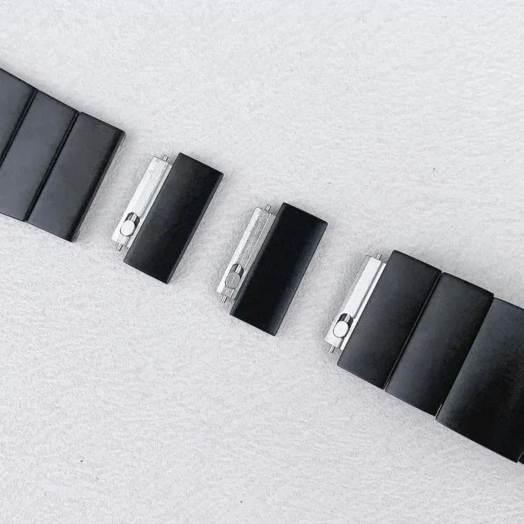 Correia de Relógio em Aço Inoxidável com Conta Única e Removível Lateral, Para Apple Watch 46mm / 49mm / 45mm / 44mm, Para Apple Watch 42mm / 41mm / 40mm / 38mm