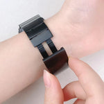 Correia de Relógio em Aço Inoxidável com Conta Única e Removível Lateral, Para Apple Watch 46mm / 49mm / 45mm / 44mm, Para Apple Watch 42mm / 41mm / 40mm / 38mm