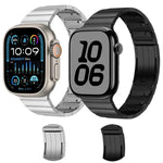 Correia de Relógio em Aço Inoxidável com Conta Única e Removível Lateral, Para Apple Watch 46mm / 49mm / 45mm / 44mm, Para Apple Watch 42mm / 41mm / 40mm / 38mm