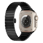 Correia de Relógio em Liga de Titânio com Fivela Borboleta e Uma Conta, Para Apple Watch 46mm / 49mm / 45mm / 44mm