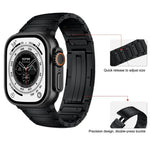 Correia de Relógio em Liga de Titânio com Liberação Rápida Integrada em Forma de I, Para Apple Watch 46mm / 49mm / 45mm / 44mm