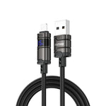 Cabo de Dados Nylon Trançado REMAX C01-AL USB para 8 Pinos 3A, Comprimento: 1,2m, USB para 8 Pinos
