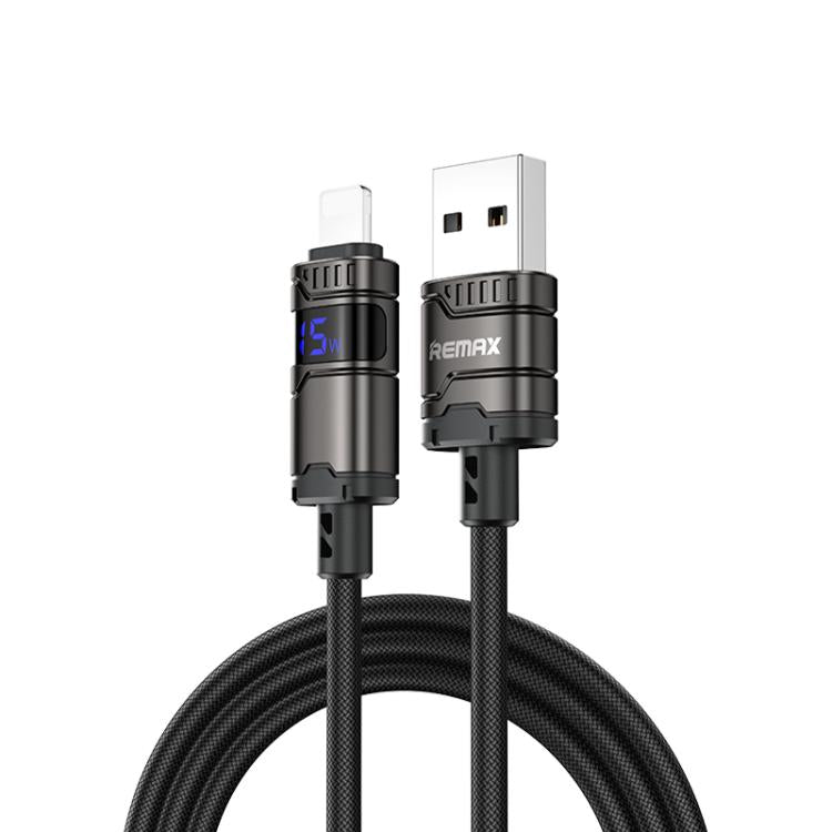 Cabo de Dados Nylon Trançado REMAX C01-AL USB para 8 Pinos 3A, Comprimento: 1,2m, USB para 8 Pinos