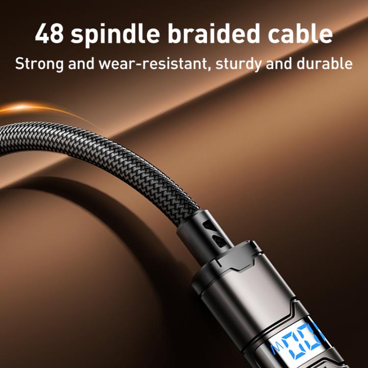Cabo de Dados Nylon Trançado REMAX C01-AL USB para 8 Pinos 3A, Comprimento: 1,2m, USB para 8 Pinos